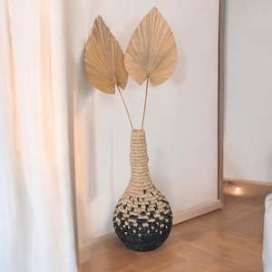 Palm Leaves Natural Dried Decor Wedding Boho Decor  Dried Flowers For Interior Decoration Palm Leaves Set of 2