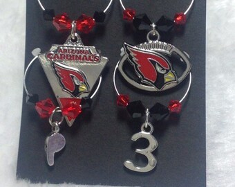 Arizona Cardinals 4Pc Wine Charm Set