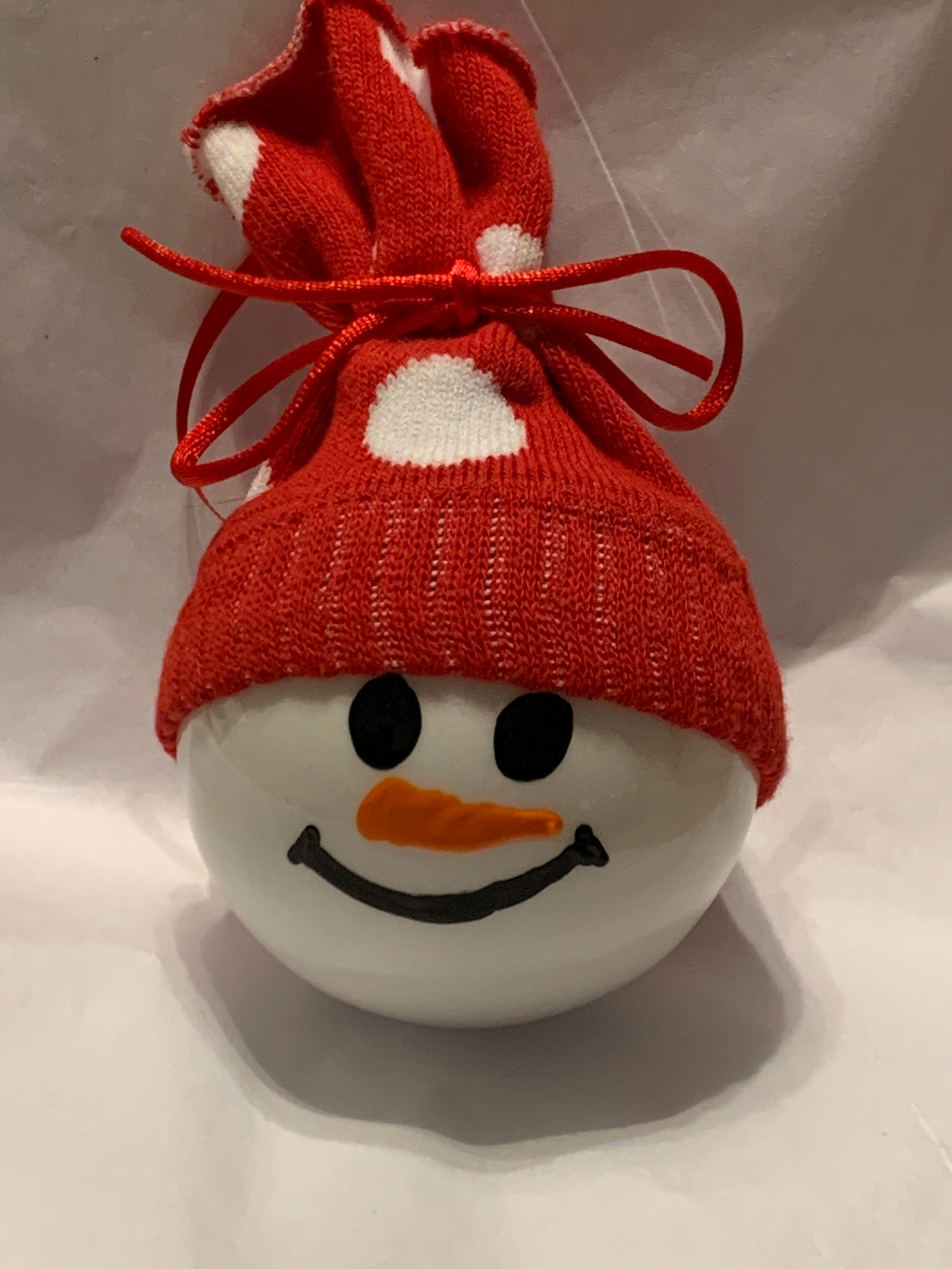 PitterAndGlink: Recycled K-Cup Snowman Hat Ornaments