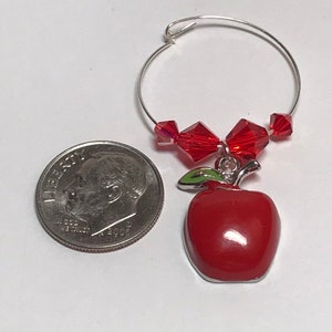 Favorite Teacher 4PC Wine Charm Set image 3