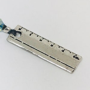 Pewter 3D Double Sided Ruler Adjustable Bookmark image 4