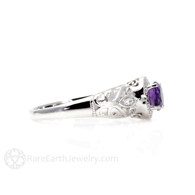 amethyst engagement ring vintage amethyst engagement ring vintage