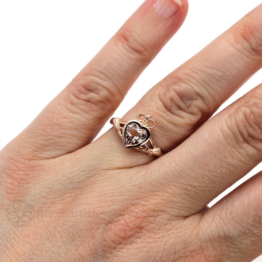 Silber und Rose Gold Irish Keltische Claddagh Ehering Keltischer Schmuck Silber und Rose Gold Irish Keltische Claddagh Ehering Keltischer Schmuck