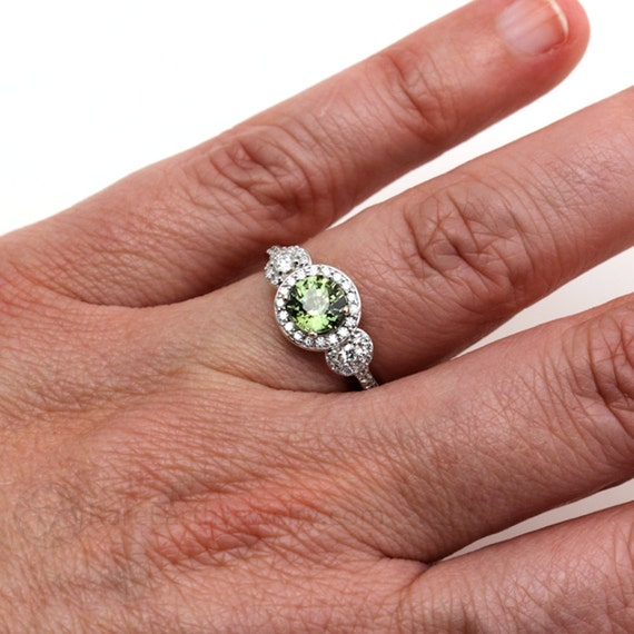 Zaffiro verde deals anello