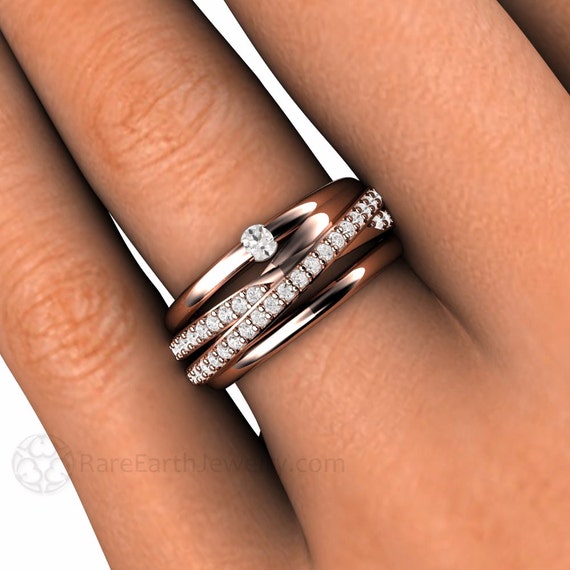 Multi band diamond ring online