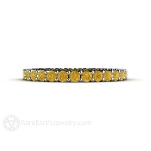 canary yellow diamond eternity band, yellow diamond ring, yellow diamond wedding ring