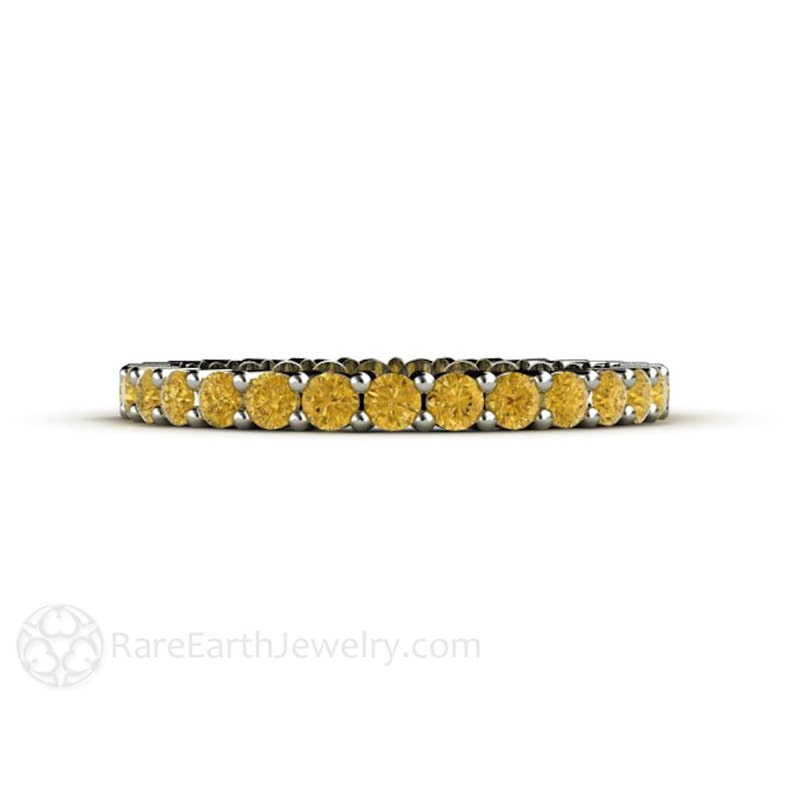 canary yellow diamond eternity band, yellow diamond ring, yellow diamond wedding ring