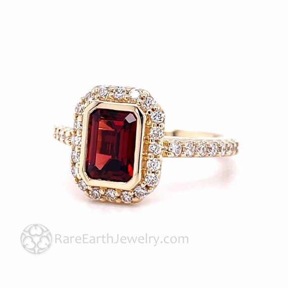 Garnet pave best sale ring