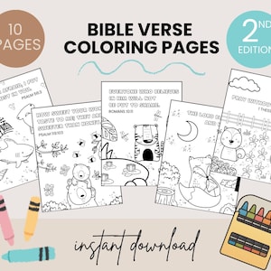 Preschool Christian Bible Verse Homeschool Sunday School Printable Coloring Page Kid Kindergarten Activities Scripture Printable Worksheet