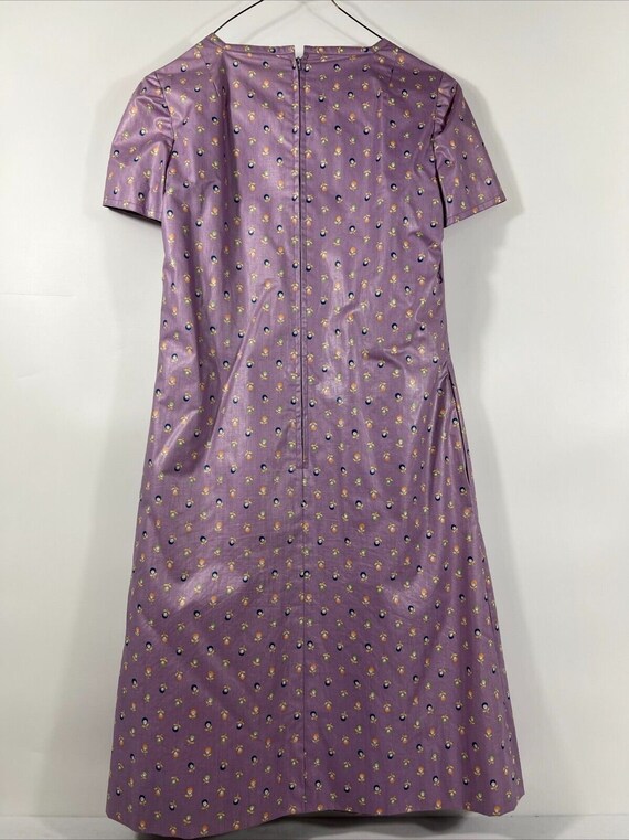 Vintage Handmade Floral Dress 1960s - image 6