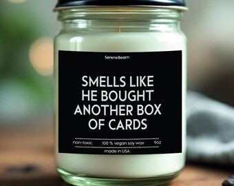 Sports Card Collector Gift: Nostalgic Soy Wax Candle (9oz)