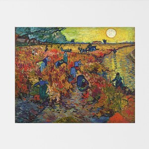Vincent Van Gogh Wall Art Print, The Red Vineyard 1888, Classic Impressionist Art Prints, Van Gogh Gifts, Poster Art Home Decor, Gifts