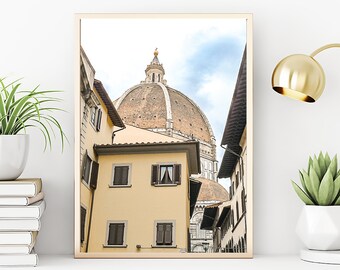 Italy Wall Art Print Photograph Florence Dome, Travel Photography Modern Decor Art Prints, Wall Art Print Photography Firenze Dome