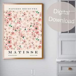 Instant Digital Download Matisse Wall Decor Art, Matisse Flower Market Prints, Matisse Cut Out Papiers Decoupes Print, Matise Poster Art