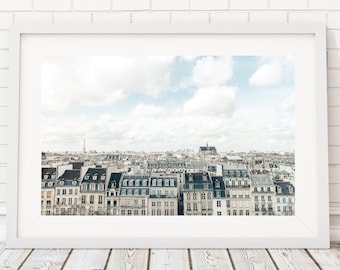 Paris Rooftop Views Wall Art, Paris Photography Travel Prints, Paris Photograph Wall Decor, Paris Architecture Bridges Image, France Images