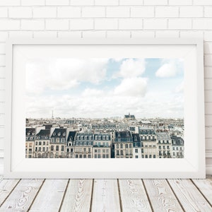 Paris Rooftop Views Wall Art, Paris Digital Download, Travel Photography Prints, Paris Wall Decor, Paris Architecture Image, France Images