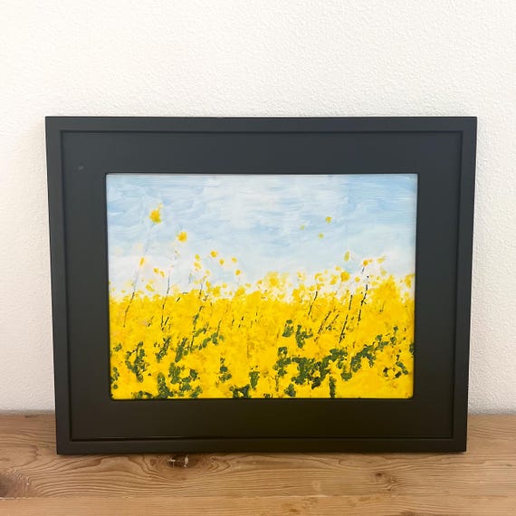 Framed Original Painting, Hand Painted Art, River at Sunset Painting, Multimedia Painting, Original Artwork, West Coast Artwork