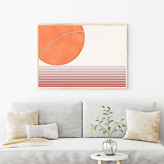 Abstract Watercolor Painting Art Archival Print, Giclee Art Prints, Watercolor Paintings, Abstract Painting, Abstract Circles and Lines