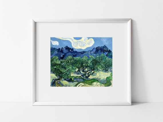 Vincent Van Gogh Wall Art Print, Olive Trees 1889 Print, Impressionist Art, Archival Art Prints, Van Gogh Gifts, Glam Home Decor, Gifts