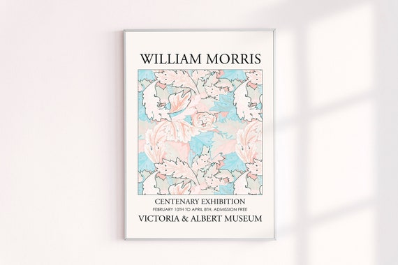 William Morris Print, Pastel Pattern Archival Print Poster, Wall Decor Gifts, Pastel Poster, Art Giclee Prints Vintage Design