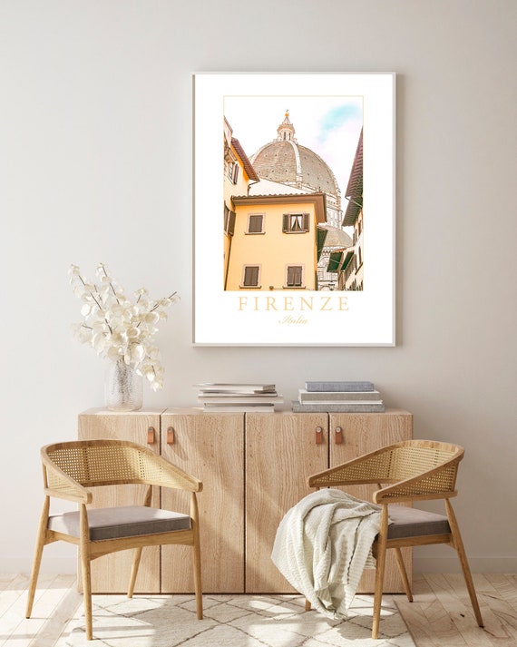 Florence Firenze Italy Wall Art Archival Poster Print, Tuscany Photography Posters, Italian Home Decor Art Print, Modern Wall Decoration
