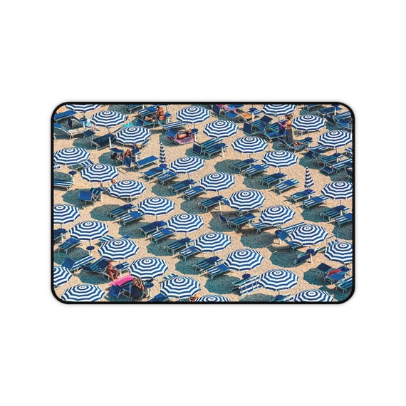 Beach Umbrellas Desk Mat Pad Extra Large Mousepad with Multifunctional Use for Writing, Typing or Crafting, Office or Dorm Decor