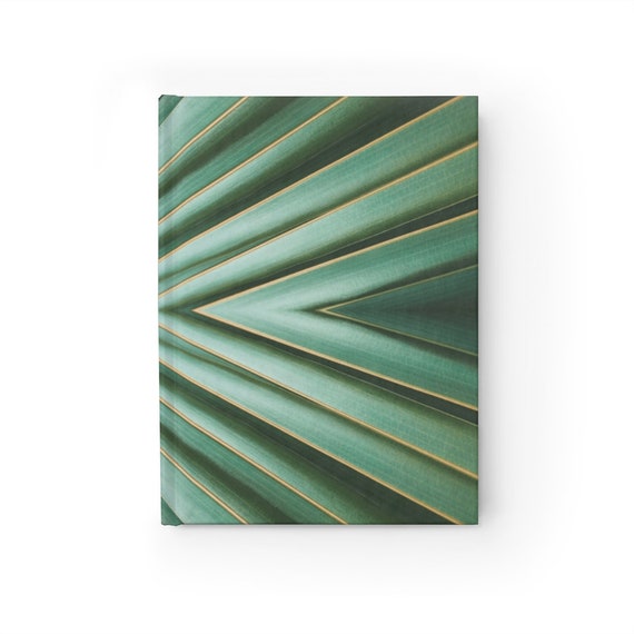 Custom Palm Tree Chevron Journal Notebook Diary Nature Plants Book Lined or Blank Pages for your Travel Sketches Art Writing or Photography