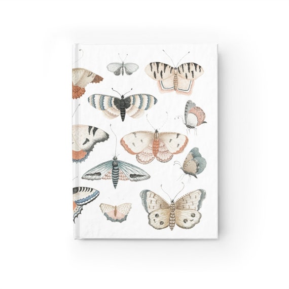 Journal Notebook Diary Vintage Butterflies - Choose Personalized, Lined or Blank Pages for your Travel Sketches Art Writing or Photography