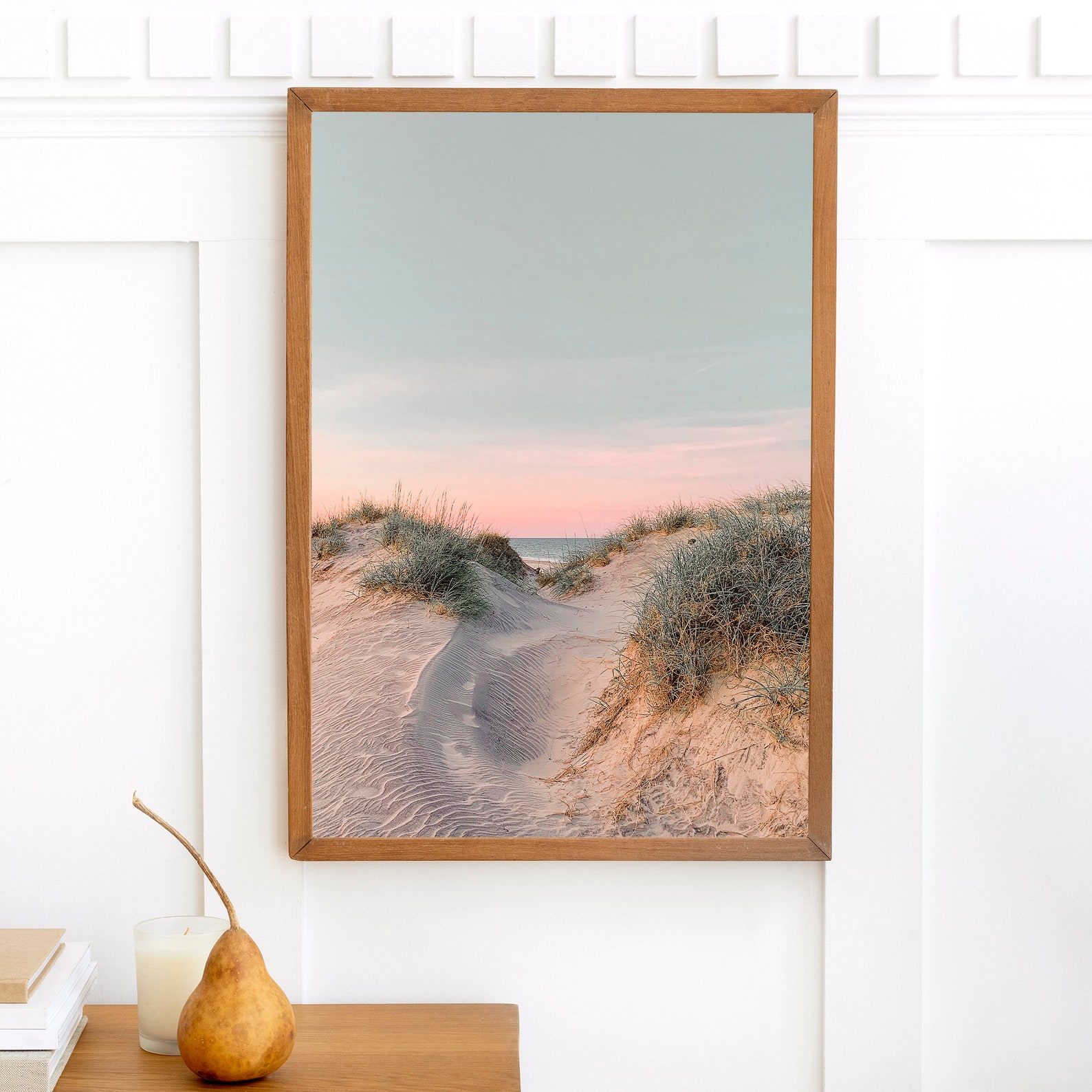Beach Sand Dunes Grass Wall Art Print Coastal Photograph Etsy