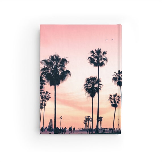 Personalized Gift California Sunset Beach Journal Notebook - Choose from Lined or Blank Pages for Diary, Sketches, Doodles and Class Notes