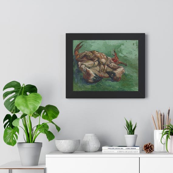 Framed Van Gogh Print, Archival Print of Van Gogh's Crab, Framed Wall Decor, Framed Wall Art, French Modern Wall Decor, Impressionist Art