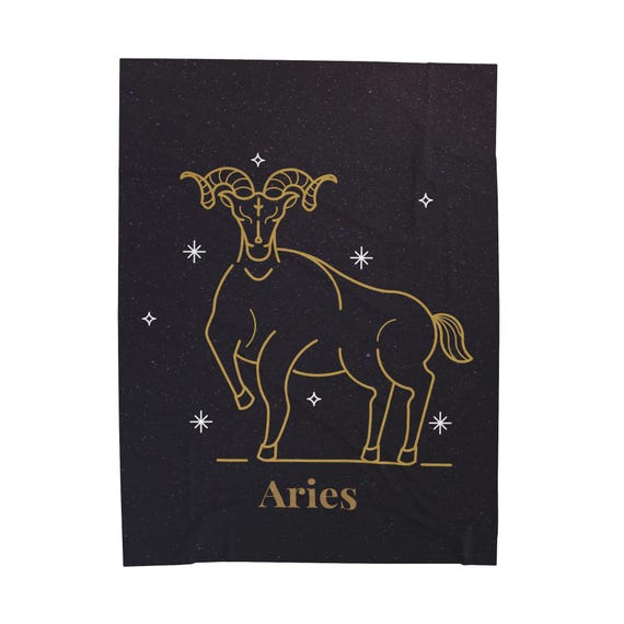 Astrology Blanket Soft Velveteen Throw Blanket - 3 Available Sizes and and Plush for your Bedroom, Living, Dorm, Apartment or Home, House