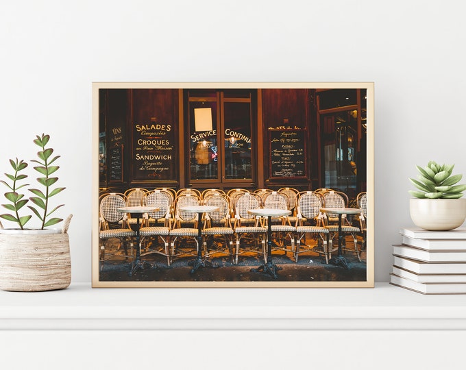 Paris Cafe Wall Art, Paris Photography Travel Prints, Paris Photograph Wall Decor, Paris Architecture Culture Cafe Menu Image, France Images