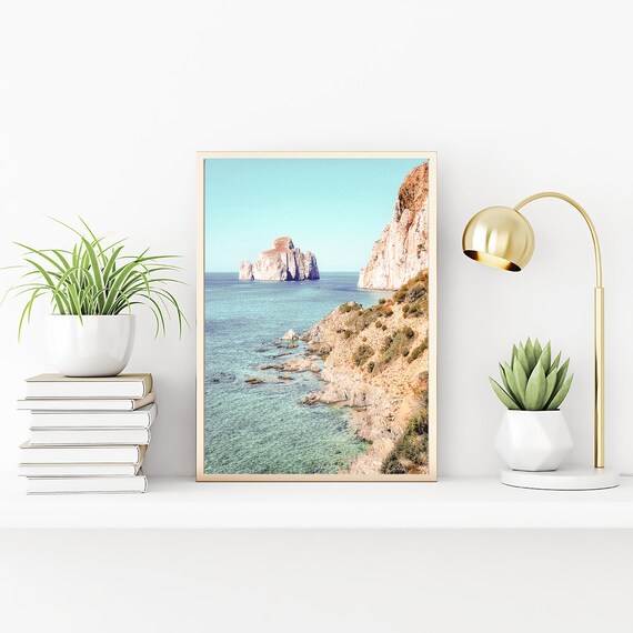 Coastal Wall Art Prints Hidden Cove Photograph, West Coast Minimalist Modern Decor Art Prints Photography, Beach House Wall Art