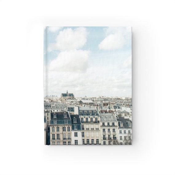 Journal Notebook Diary French Paris Rooftops - Choose Personalized, Lined or Blank Pages for your Travel Sketches Art Writing Photography