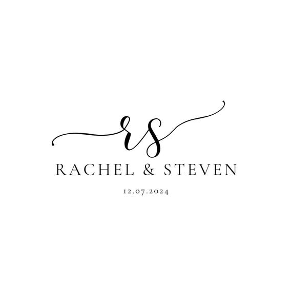 Custom Wedding Monogram Digital Download, Personalized, Customized Text Svg, Printable PNG Cricut Svg Sublimation, Personalized Logo Gifts