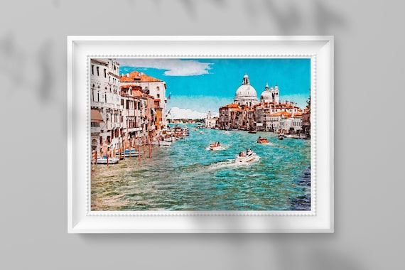 Venice Grand Canal Watercolor Archival Print, Italy Painting Prints, Venice Watercolor Art, Gallery Wall Decor, Giclee Prints