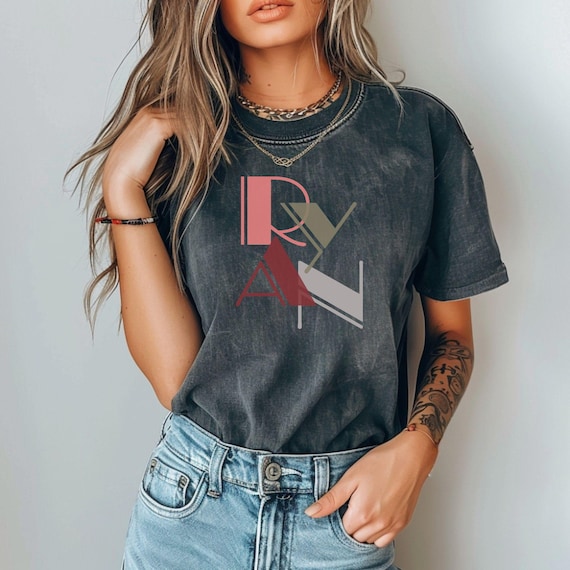 Custom Name or Word T-shirt, Personalized Name Tee, Floating Letters Tshirt, Personalized Named Tee, Colorful Custom Name T-Shirt, Retro Top