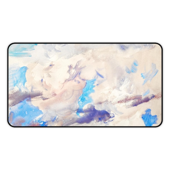 Desk Mat Pad John Singer Sargent Clouds Painting, XL Mousepad with Multifunctional Uses Features for Organized Office or College Dorm Decor