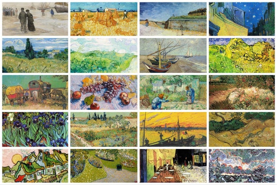 Samsung Frame TV Van Gogh Art Set of 40, Van Gogh Art Set for Frame TV, Frame TV Summer Art Van Gogh