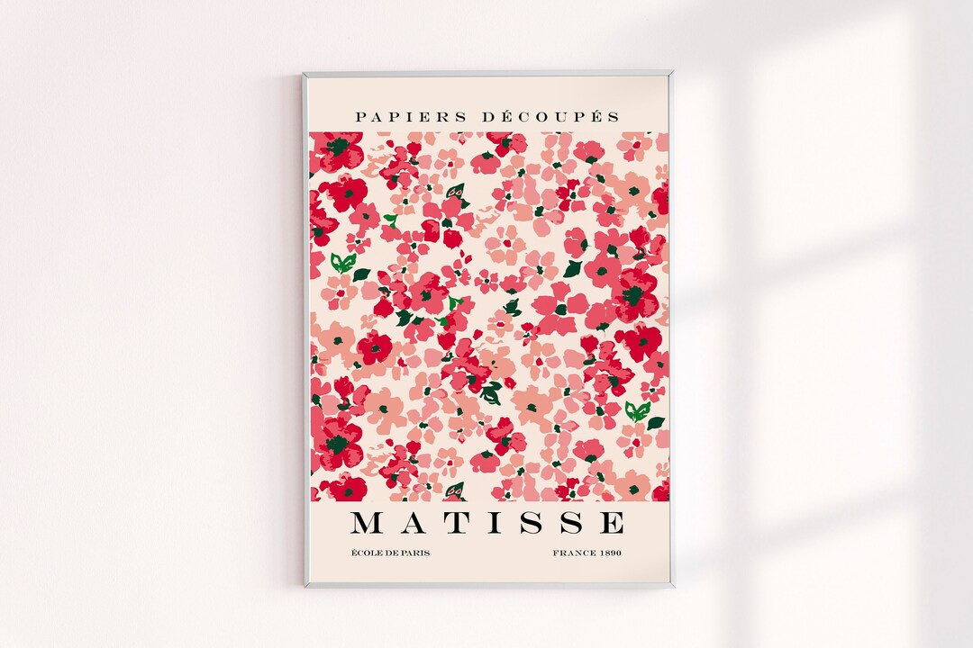Matisse Flower Poster, Matisse Flower Market Prints, Matisse Cut Out ...