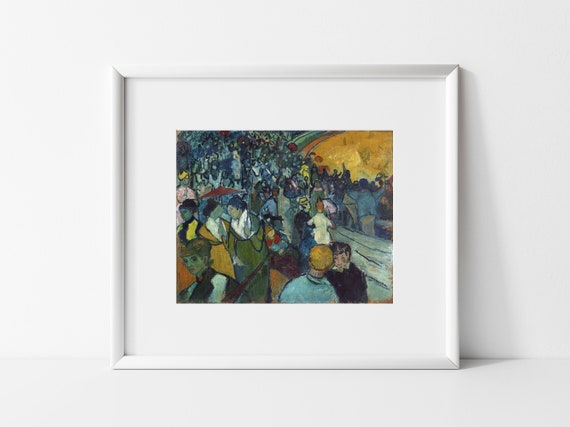 Van Gogh Painting, Vincent Van Gogh Art Print, Van Gogh Les Arenes 1888, Vincent VanGogh Painting Giclee Prints, Gifts