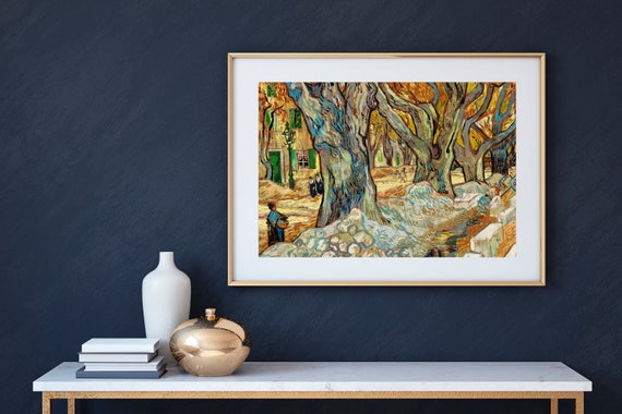 Vincent Van Gogh Prints, The Large Plane Trees 1889, Floral Wall Art Decor, Impressionist Art Prints, Van Gogh Gifts, Art Home Decor, Gifts