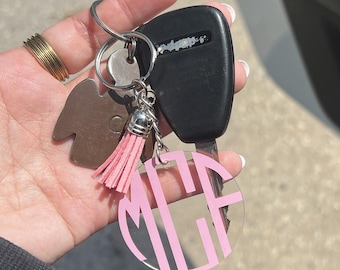 Custom Monogram Keychain