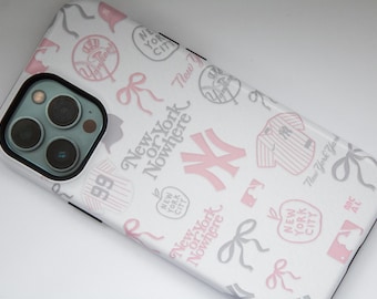 Pink NY Baseball Case