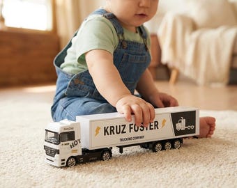 Personalized Toy Truck for Boy,Custom Kids Toy,Cake Topper Toy Truck,Birthday Gift for Boys,Cake Decoration, Custom Toy Gift