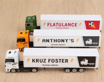 Personalized Toy Truck for Boy,Custom Kids Toy,Cake Topper Toy Truck,Birthday Gift for Boys,Cake Decoration, Custom Toy Gift