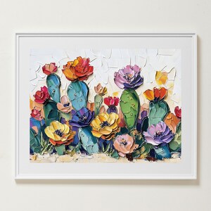 Vintage Kaktus Wandkunst, Van Gogh Matisse DRUCKBAR, bunte Blume Poster, Wüstenpflanze, Berg Druck, Galerie Wandkunst, Sofort Download