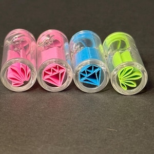 Glass combo set  ,12mm glass tips, design by Omar Rolled It. Set of 4