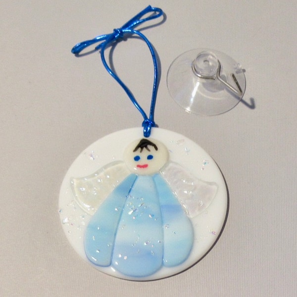 Fused Glass Angels Etsy